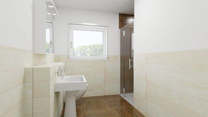 Duschbad mit Fenster 