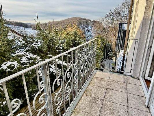 Balkon vor Wohnzimmer