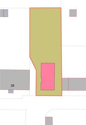 Lageplan mit Bebauungsvorschlag