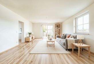 Whg. EG, Wohnzimmer - (KI generiert)