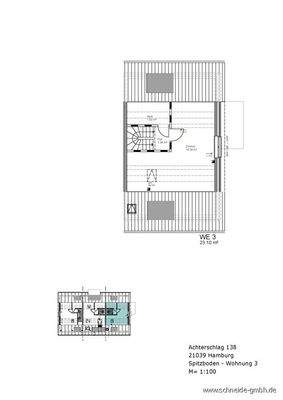 Grundriss Spitzboden