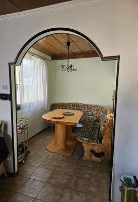 Esszimmer vom Wohnzimmer aus