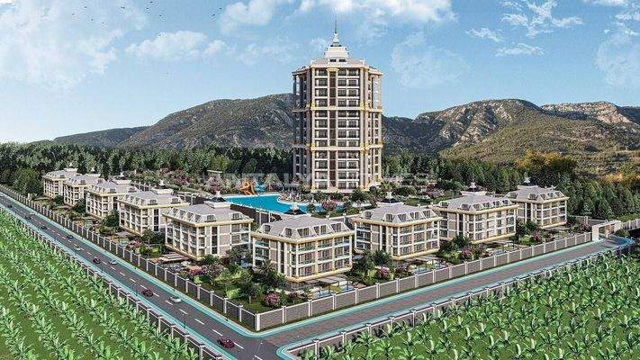 Spacious Real Estate in Complex with Hotel Concept in Alanya