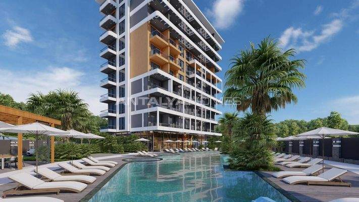 Sea-View Flats in a Complex in Alanya Tosmur