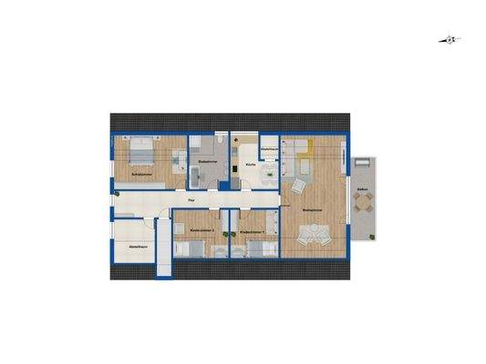 Grundriss Obergeschoss