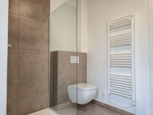 Ground floor: Daylight bathroom with shower