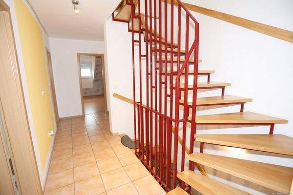 Treppe zum ausgebauten Spitzboden