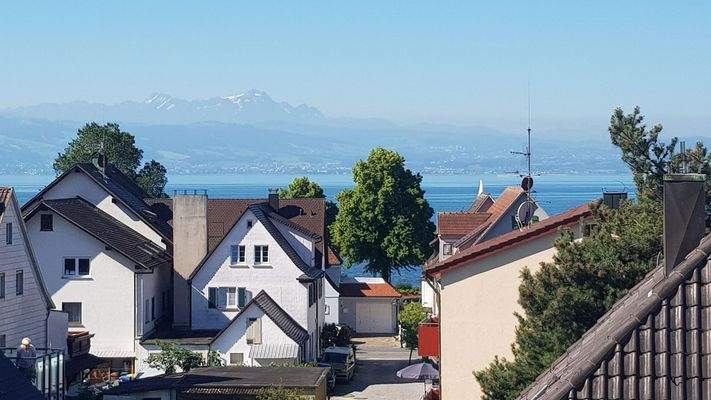 Blick auf den See vom Haus