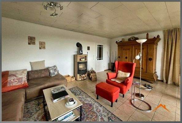 Wohnzimmer mit Kaminofen