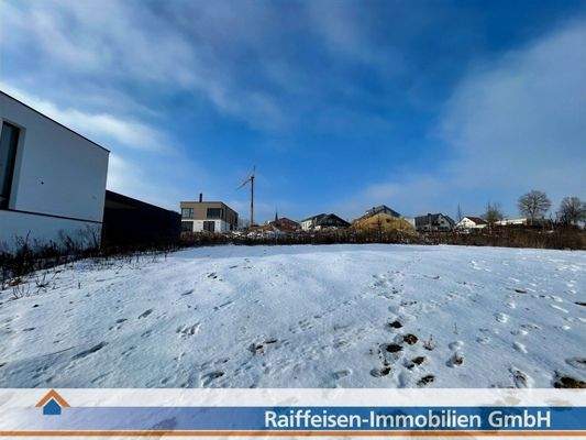 Blick aufs Grundstück - Winterimpressionen