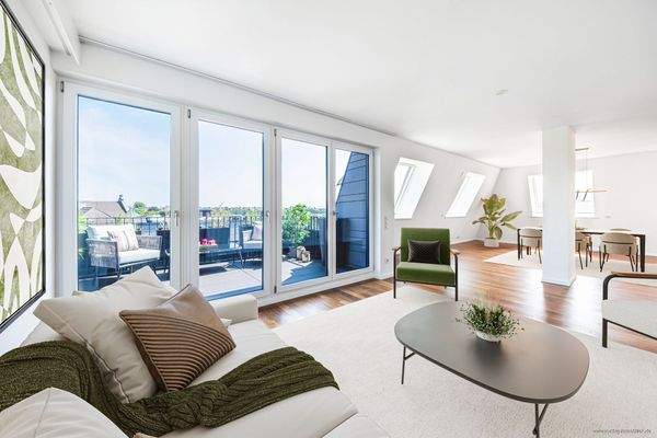 Visualisierter Wohnbereich