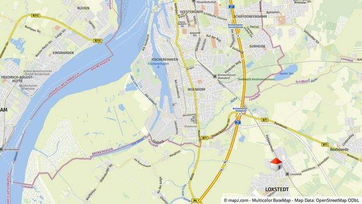 Geolyzer Kartenausschnitt