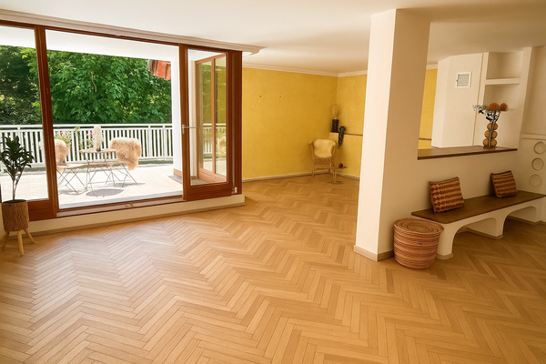 Visualisierung mit Holzboden 