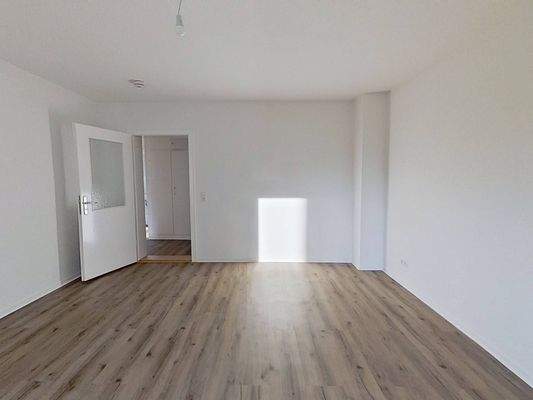 Ansicht II: Wohn- und Esszimmer