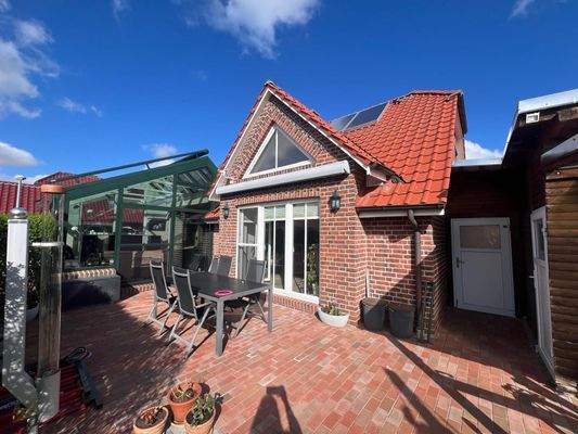 Blick auf die Terrasse