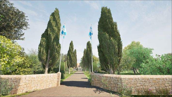 Visualisierung Auffahrt