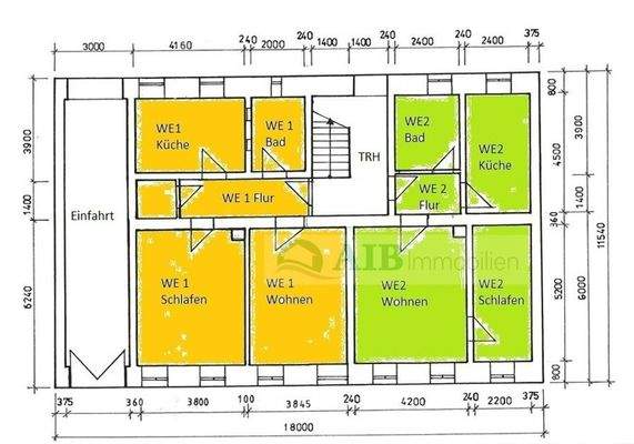 EG mit Raumbezeichnung