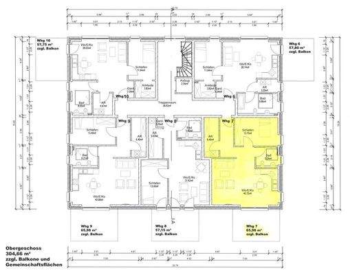 Grundriss OG, Whg. 7
