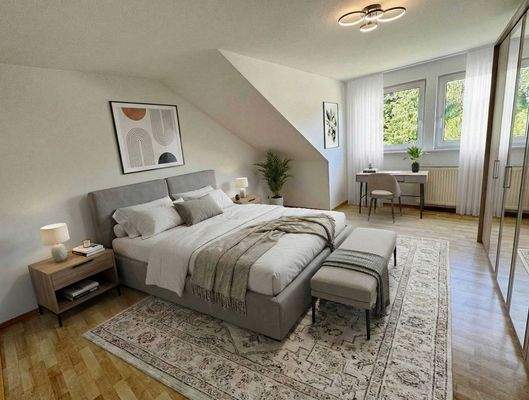 Schlafzimmer Wohnung links virtueller Renovierungs