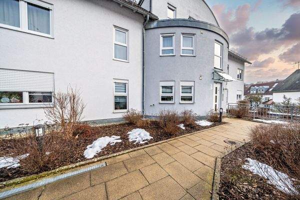 Hauseingang Wohnplateau