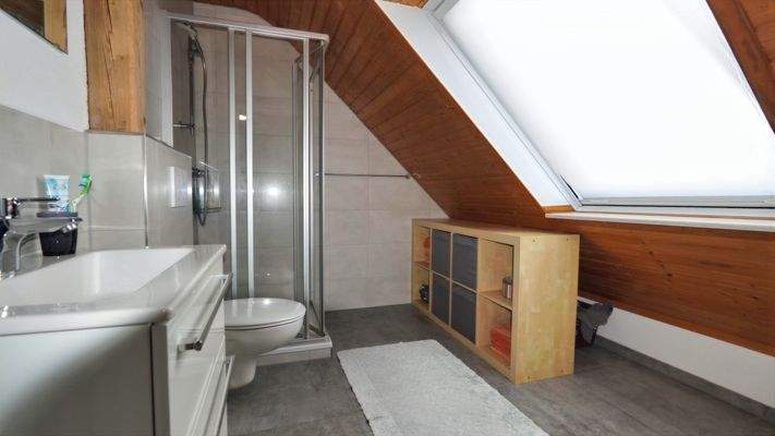 Tageslichtbad mit Dusche der 2 ten Wohnung