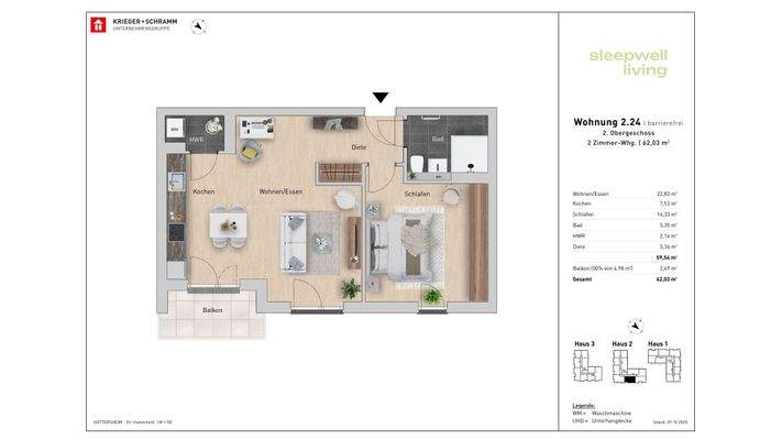 Grundriss 2.24 - barrierefrei
