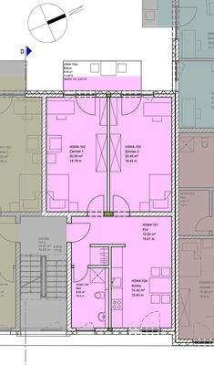 1. Obergeschoss rechts. Wohnung 4
