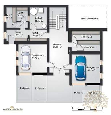 Plan_Garagen/ Kellergeschoß