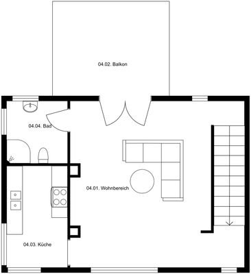 Grundriss Obergeschoss 