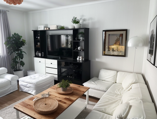 Wohnzimmer Visualisierung (nachher)