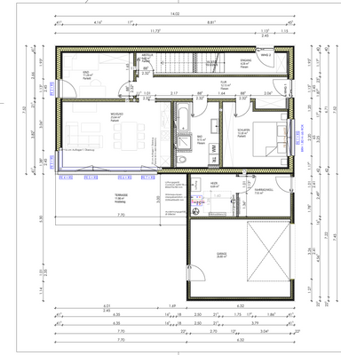 Grundriss der Wohnung