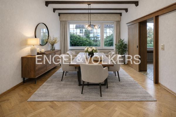 Homestaging - so könnte der Essbereich aussehen