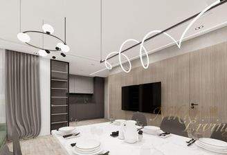 Wohn- & Essbereich illustriert