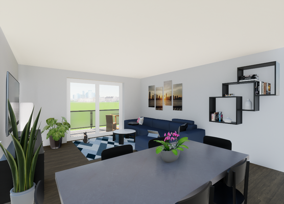 Wohnbereich (Visualisierung, Wohnbeispiel)