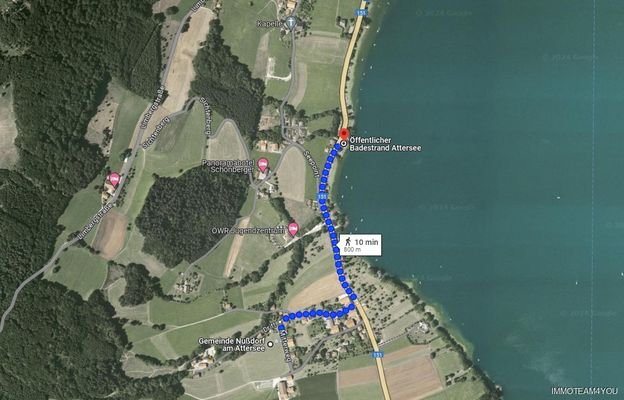 Weg zum öffentlichen Badeplatz