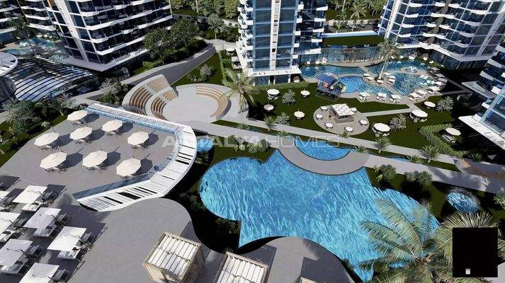Luxury Apartments in a Complex with Hotel Amenities in Alanya