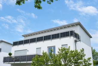 Blick zur Dachterrasse