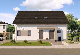 Modernes Doppelhaus