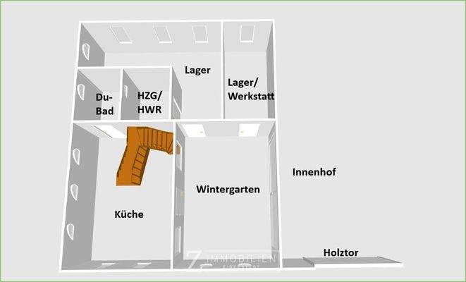 Anbau Erdgeschoss - Achtung - KEIN Maßstab, dient nur zur Orientierung
