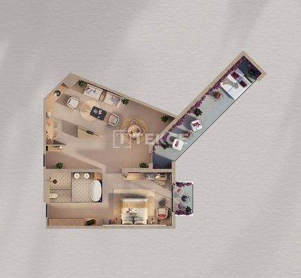 Beachfront Hotel Rooms with Rental Guarantee in World Islands Dubai