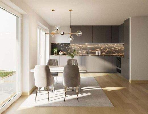 Offener Ess -und Kochbereich m EG