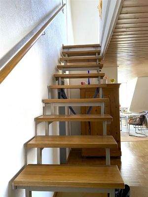 Treppenaufgang zum Studio
