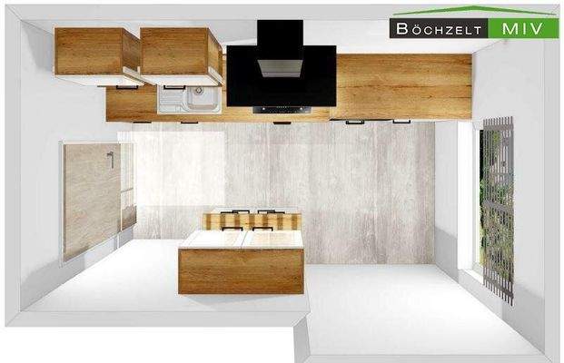 Perspektive der Küche