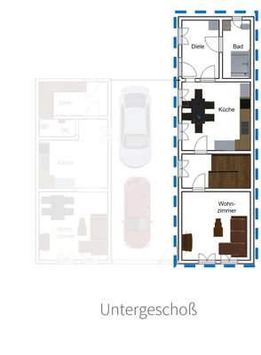 Wohnung Vorderhaus UG rechts
