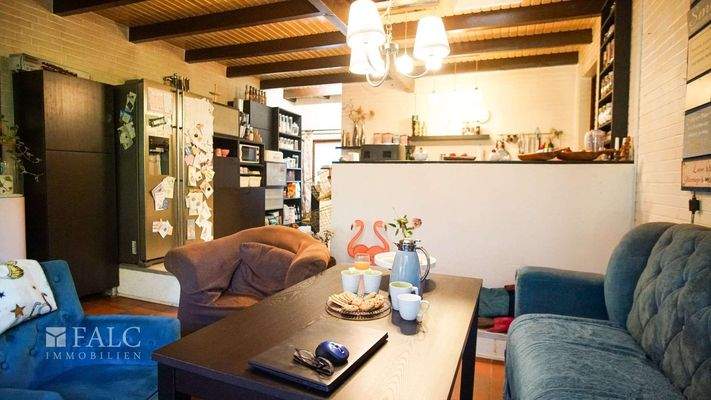 Küche von der Sitzfläche 