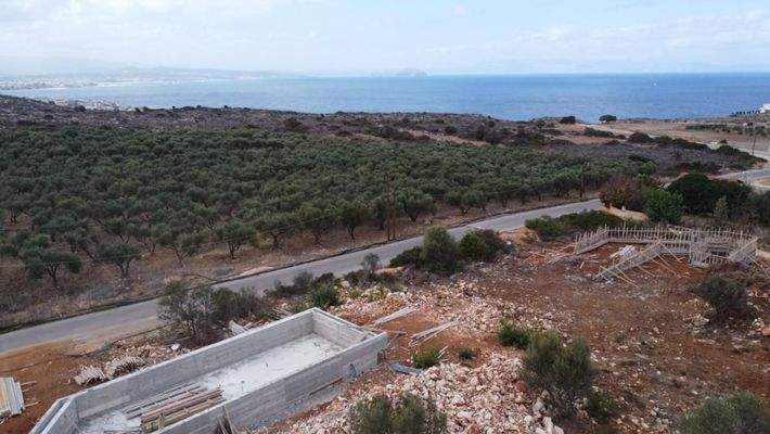 Kreta, Agios Onoufrios: Neubau-Projekt! Luxusvilla mit spektakulärem Meerblick zu verkaufen