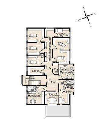 1. Obergeschoss (Raumaufteilung gemäß Mieterwunsch)