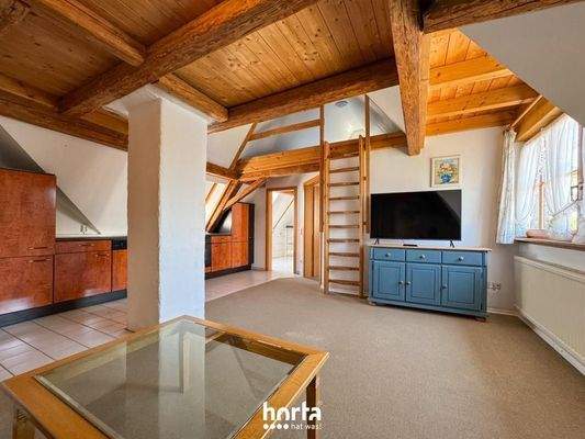 Rechts - DG Apartment 2 Wohn- Esszimmer