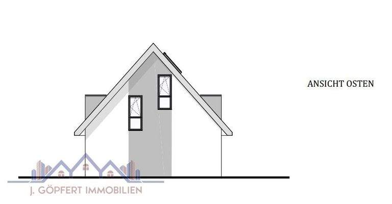 geplantes Haus Ost-Seite