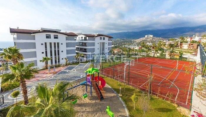 Furnished Flat with Sea and City Views in Kargıcak